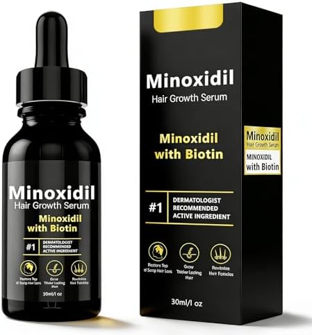 Hair Regrowth Treatment Minoxidil Serum for Thicker and Fuller