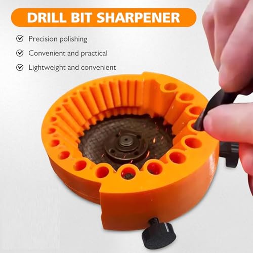 Image of AASONS Drill Bit Sharpener For 4inch (115mm) Angle Grinder Utility Attachment Multi Drill Bit /Screwdriver Tip Sharpening Tool For Full Size 0.5-13mm Drill Bits, Universal Drill Sharpener