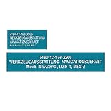 Lackierschablone Werkzeugausstattung Navigations Gerät 15,5x5cm 14,5x2cm #A5407