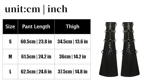 Image of HeiBai Xiong Punk Leg Warmers Women Hippie Gothic Y2k Harajuku Goth