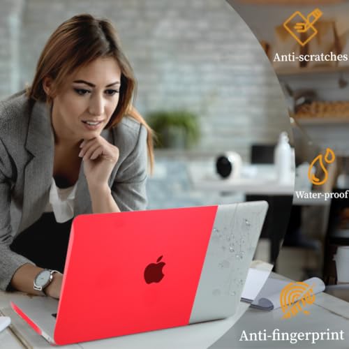 Coque MacBook Air 11 Rouge Cristal avec Couverture Clavier A1465 A1370 - 2