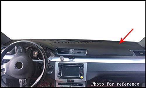 Miniatura 6 de 1 unids antideslizante cuero cubierta tablero tablero tablero Mat tablero Mat Dash alfombra negro compatible con Honda Civic 2012 2013 2014 2015