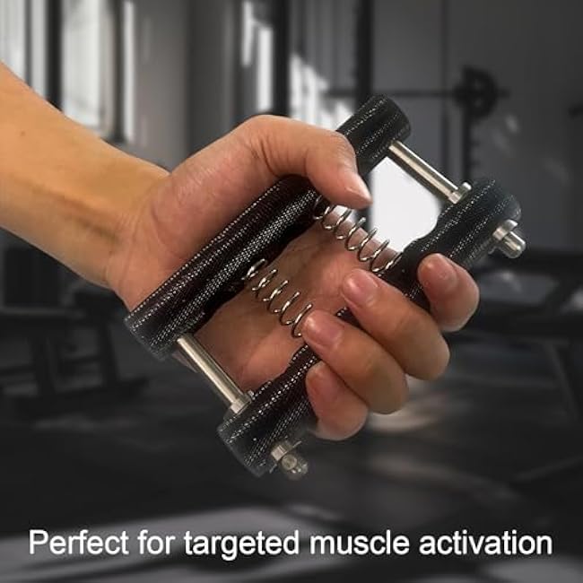 Stainless Steel Hand Gripper Strengthener, 8-142 kg Adjustable Hand Grip Strength Trainer, Forearm & Wrist Strength Training for Athletes, Rock Climbers, Rehabilitation