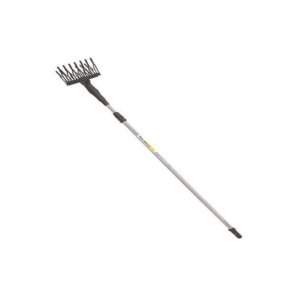 UNITED TRADE Recogedor de aceitunas, vareador eléctrico, potencia 140 W, voltaje 12 V, con barra extensible hasta 3 m, cable de 10 m montado con barra de 15 m + doble peine de regalo