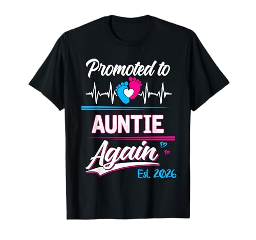 Promocionado a la tía otra vez Est 2026 Anuncio de embarazo Camiseta