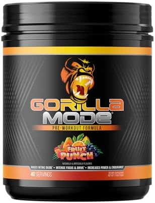 Gorilla Mode Pre Workout - Massive Pumps Laser Focus Energy Power...