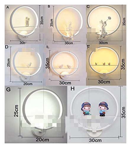 Luz de pared LED creativa en aluminio con diseño de aves para iluminar la sala de estar 6