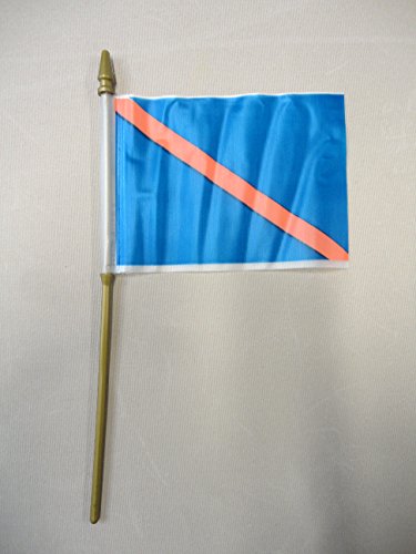 Auto Race Flag Set 4X5 Inch Mounted Plastic #TOP2