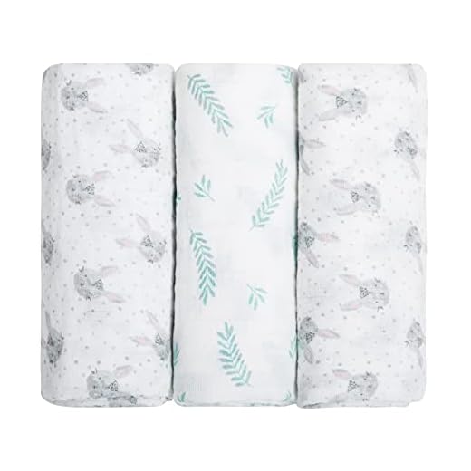 Cueiro Swaddle Papi Soft Estampado para Bebê 1,0M X 80cm Contém 03 Un