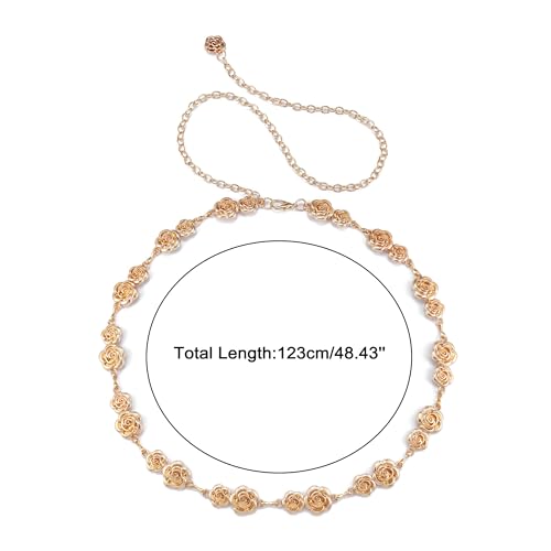 FALETO Metal Chain Belt Adjustable Layered Belly Waist Chains for Women Plated Jewelry Accessories for Dresses Bikin Beach Bohemian3