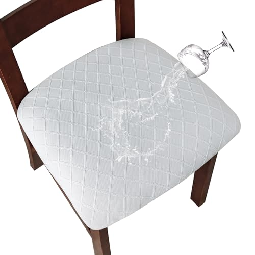 Image of Genina Waterproof Seat Covers for Dining Room Chair Cushion Covers Set of 4
