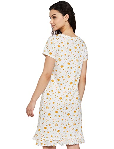 Image of Amazon Brand - Eden & Ivy Women's Cotton Knee Length Regular Fit Printed Nighty