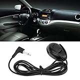 【Caratteristiche】 Questo kit con spina stereo da 3,5 mm, il microfono può essere utilizzato sul cruscotto dell'auto, o attaccare con un parasole o specchietto retrovisore, ricevere il suono da breve distanza.