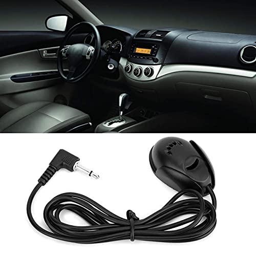 【Caratteristiche】 Questo kit con spina stereo da 3,5 mm, il microfono può essere utilizzato sul cruscotto dell'auto, o attaccare con un parasole o specchietto retrovisore, ricevere il suono da breve distanza.