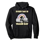 Every Day Is Trash Day Cubo de basura Rainbow Raccoon Sudadera con Capucha