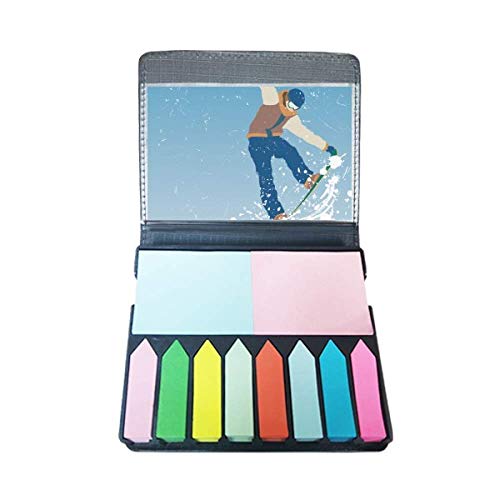 Ski et sports d'hiver : boîte de marque-page coloré de qualité