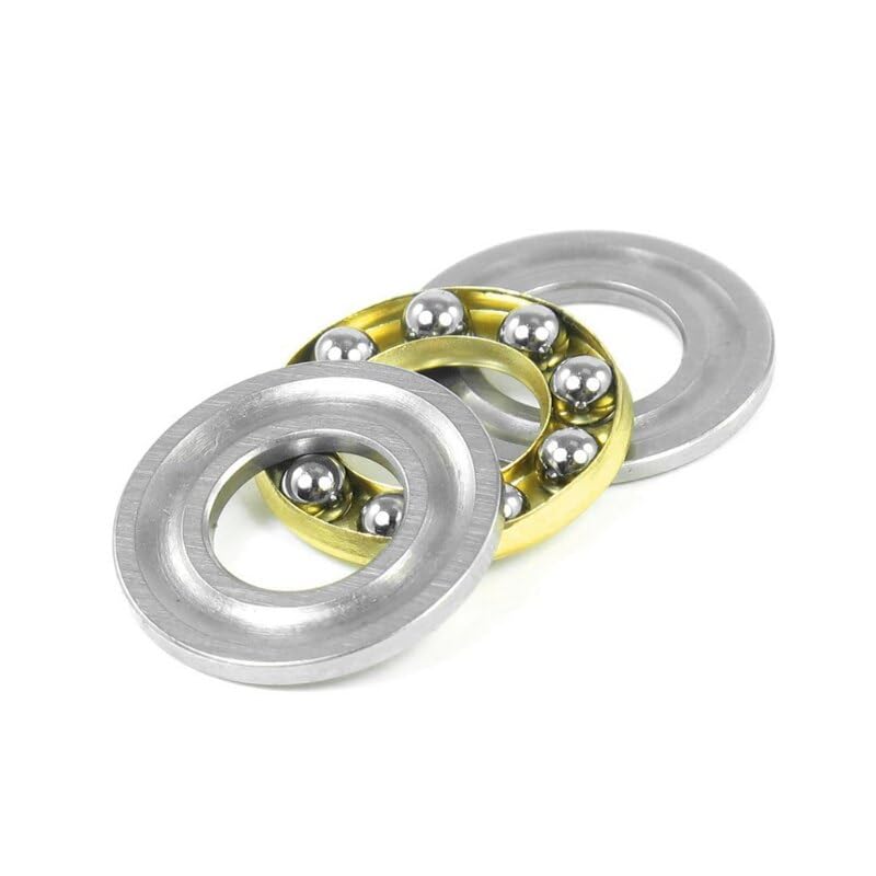 5Pc Axial Ball Thrust Bearing,F2.5-6 F3-8 F4-9 F4-10 F5-10 F5-12 F6-12 F6-14 F7-13 F8-16 9-17 F10-18 Miniature Flat Bearings (F8-14M)