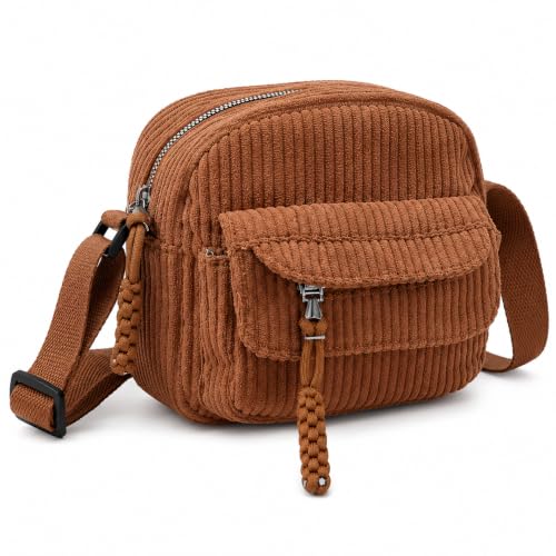 Image of Kawn Women Crossbody Bag, Aesthetic Mini Cute Purse, Shoulder Bag with Outer Pocket For Daily Use Work Travel Beaches, Portable Handbag Bag, Comfortable and Trendy Design