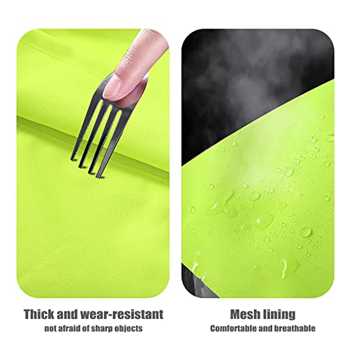 Men's Rain Suit Hooded Women Waterproof Workwear Breathable Jacket And Pants Pvc Rainwear Lightweight Rain Gear,Green,L #TOP5