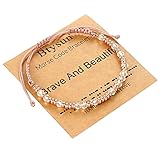 Btysun Motivational Gifts for Women Mothers Day Gifts Inspirational Morse Code Bracelets for Her Daughter Sisters Gift from Sister Adjustable Birthday Christmas Jewelry Easter Basket Stuffers
