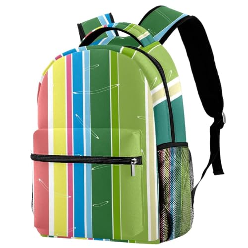 Sac à dos d'école pour filles et garçons, grand sac de voyage jaune et bleu