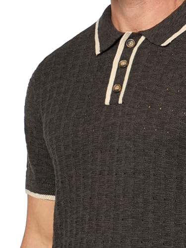 Lucky Brand Men's Short Sleeve Tipped Polo Sweater3