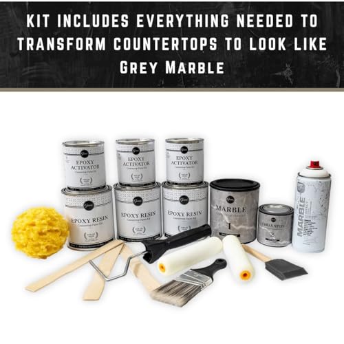 Image of Giani Marble Easy Epoxy Countertop Paint Kit (Emperador Grey)