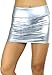 ToBeInStyle Women's Solid Metallic 100% Polyester Skirt - Small/Medium