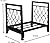 MYFIREPLACEDIRECT Firewood Rack with Log Bag Fireplace Log Holder Indoor Outdoor Wood Storage Log Rack Decorative Heavy Duty Steel Firewood Carrier Stove Bracket Stacking Rack