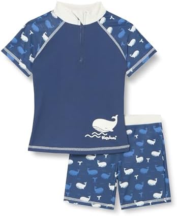 Playshoes Ensemble Maillot De Bain Fille 2 Pièces - T-shirt Et Short UV 50+