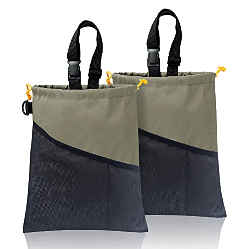 GNEGNI 2-Pack Car Trash Can with Waterproof Lining
