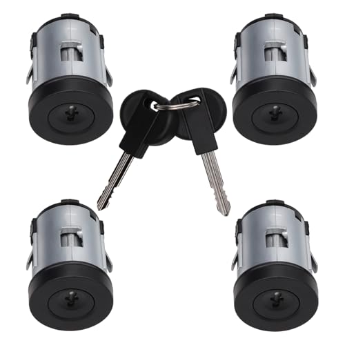 GraceGalaxy 4 Bombín Barril de Cerradura de Puerta para puerta Scudo, Ulysse, Citroën Dispatch Synergie Xantia XM, Expert 806 9170.AY, 4162.C9, con 2 Llaves