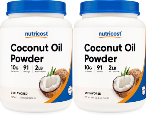Nutricost Nutricost Coconut Oil Powder 2 LBS (90 Servings), Gluten-Free, GMO-Free (Pack of 2) sold by Nutricost - Amazon Seller - US