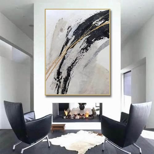 Grande toile abstraite AEFOUU pour habiller un grand mur vide