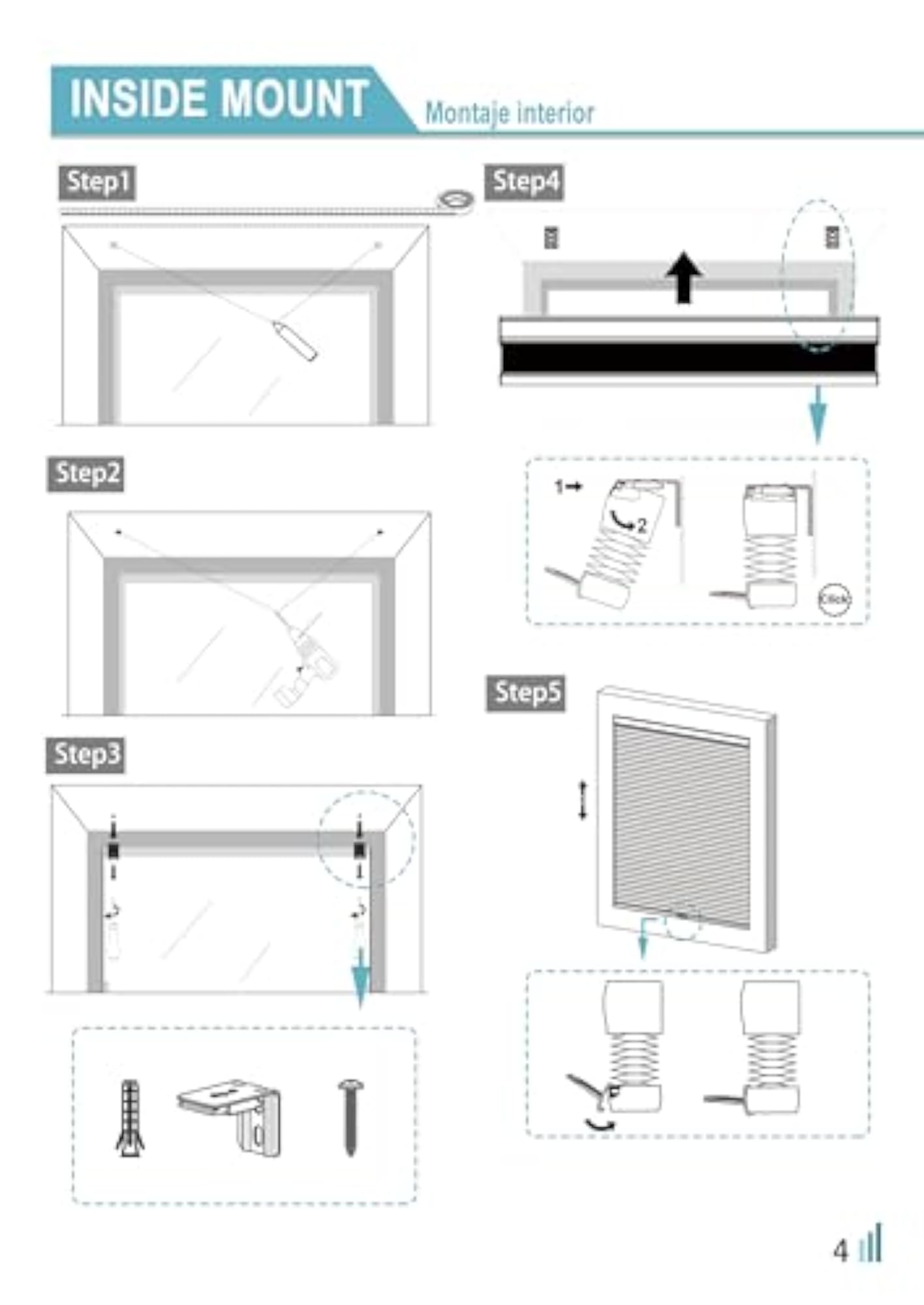 Cordless Cellular Shades Accessories Mounting Brackets