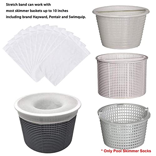 20-Pack of Pool Skimmer Socks - Perfect Savers for Filters, Baskets and Skimmers