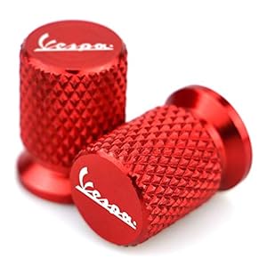 USPANDI Vespa Ventilkappen Rot