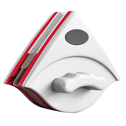 EasyULT Lavavetri Magnetico Puliscivetri Pulizia delle Finestre Doppio Lato Lavavetri Magnetico Strumento con Cordicella Anti-Caduta, per Finestre Vetro con Spessore 15-30 mm