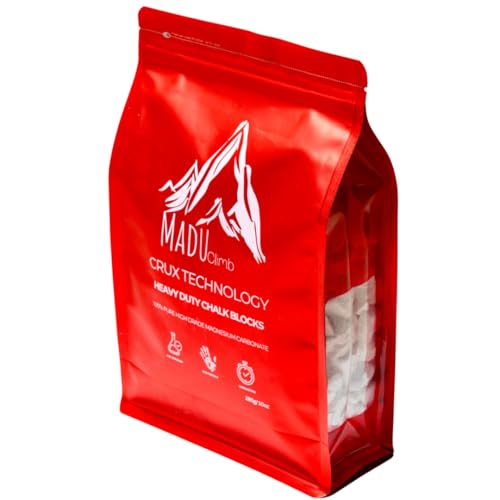 Madu Climb - Tiza de escalada en roca, 100% carbonato de magnesio, bloques gruesos de tiza deportiva de 10 onzas