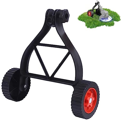NYCDA Ruota ausiliaria di Supporto Universale per tagliaerba a Batteria Mangiatore di Erbacce, Ruota di Supporto per Tosaerba Regolabile, Ruota per tagliaerba Attrezzo per Prato con Attacco Wacker