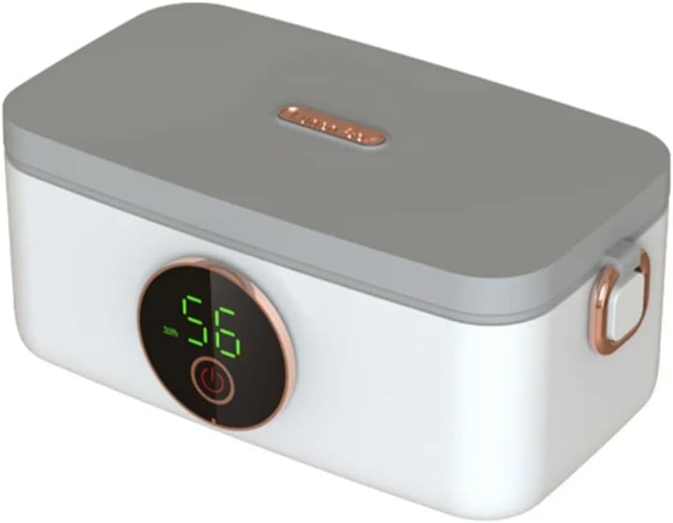 Rechargeable Self-Heating Lunch Box with USB Battery, Portable for Work, Picnic, Camping, Car, Outdoor