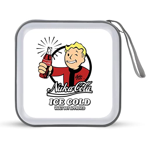CDケース フォールアウト Fallout 4 DVDケース CD/DVD収納バッグ ディスクケース CD収納ボックス 40枚収納 Blu-rayケース メディアケース 両面収納 おしゃれ 防水 大容量 小型 持ち運び便利 薄型 ファスナー付 旅行 自宅