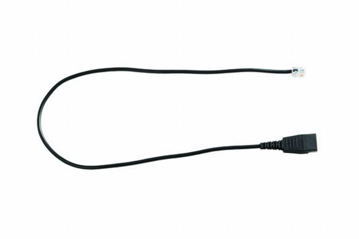Cable Jabra QD de conexión recta con clavija modular de 4 pines y 0.5 metros de longitud 2