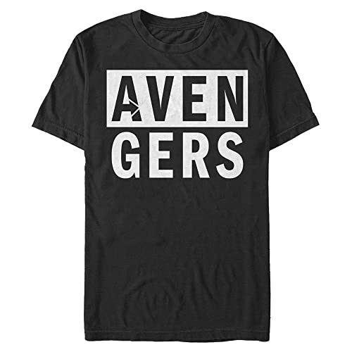 T-shirt Marvel Avengers noir haut manches courtes style geek décontracté