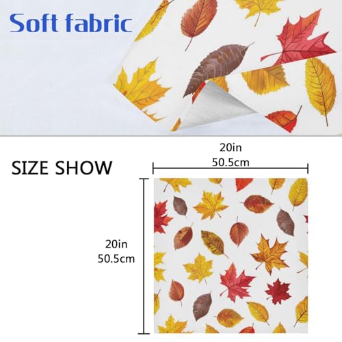 Servilletas de Tela con Hojas Multicolor Pack de 6 miniatura 6