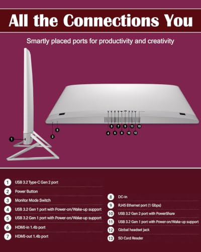 Image of Dell 27 All-in-One Desktop, Core 7 Processor 150U, 64GB DDR5 RAM, 2TB SSD