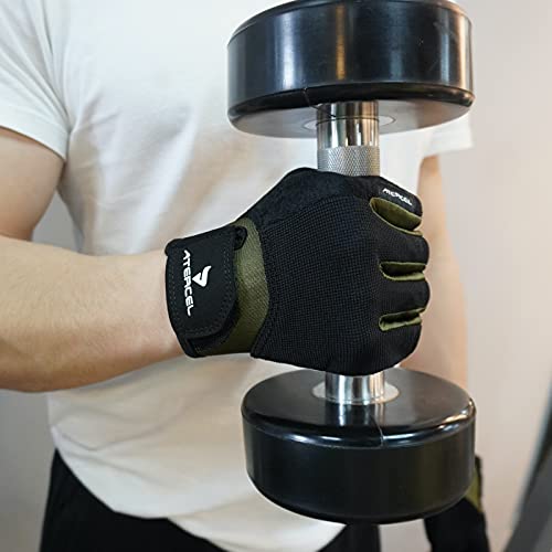 Image of ATERCEL Workout Gloves for Men and Women, Exercise Gloves for Weight Lifting, Cycling, Gym, Training, Breathable and Snug fit