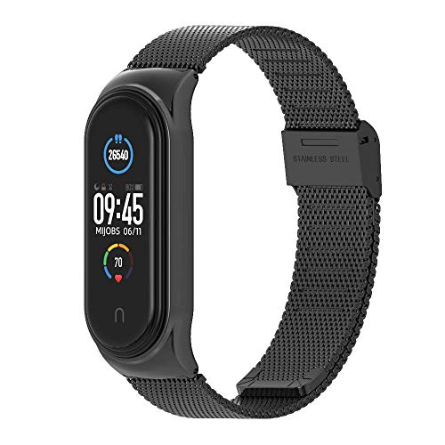 MIJOBS Strap for Xiaomi Mi Band 6 Mi Band 5 Breathable Replacement Strap for Band 4/Mi Band 3 Smart Band Watch Strap Wristband Bracelet for Women Men