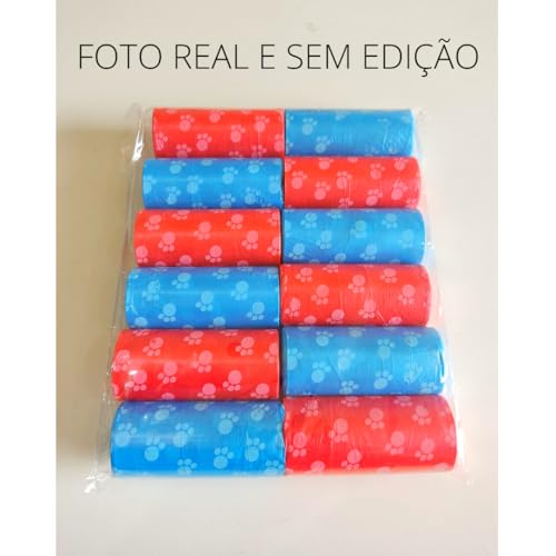 12 Rolos Refil De Saquinhos Cata Caca -240 Saquinhos Coletor