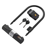 Bike U Lock - Via Velo Heavy Duty Bike U-Lock with 15mm Shackle and Mounting Bracket(Suitable for Tube Dia:27-29mm and 32-34mm) For Dirt Bike Road Bike Mountain Bike Electric Bike Folding Bike